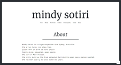 Desktop Screenshot of mindysotiri.com