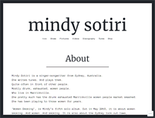 Tablet Screenshot of mindysotiri.com